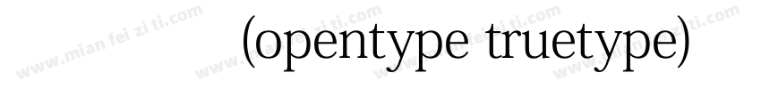宋体 常规(opentype truetype)503字体转换
